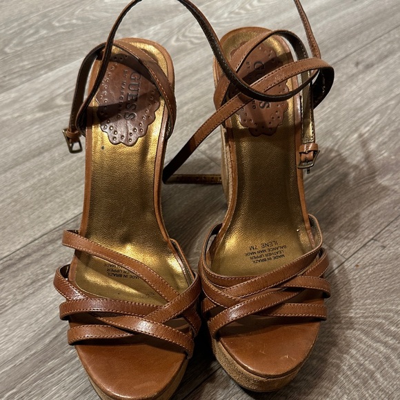 Guess Women's Ilene Wedge Sandals with Colorful Embellishments - Picture 2 of 14